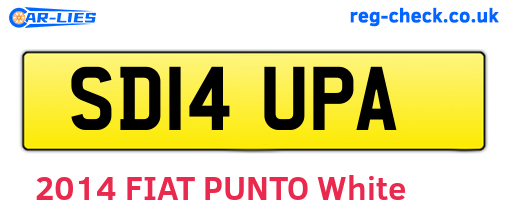 SD14UPA are the vehicle registration plates.