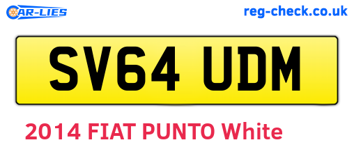 SV64UDM are the vehicle registration plates.