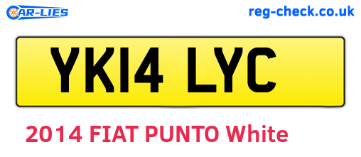 YK14LYC are the vehicle registration plates.