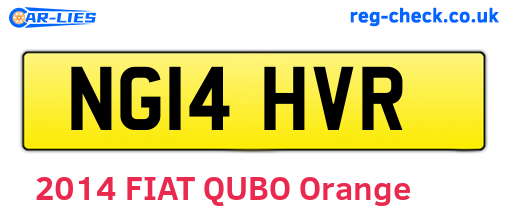 NG14HVR are the vehicle registration plates.