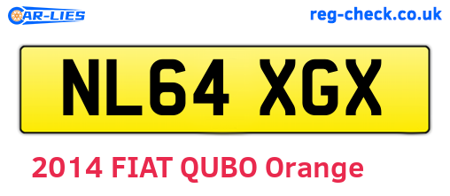 NL64XGX are the vehicle registration plates.