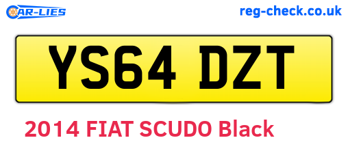 YS64DZT are the vehicle registration plates.