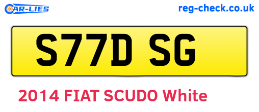 S77DSG are the vehicle registration plates.