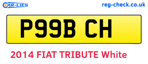 P99BCH are the vehicle registration plates.