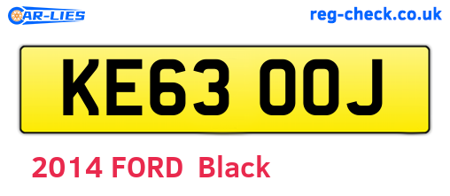 KE63OOJ are the vehicle registration plates.