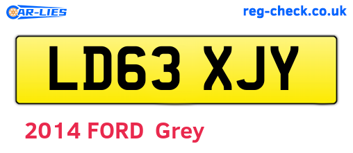 LD63XJY are the vehicle registration plates.