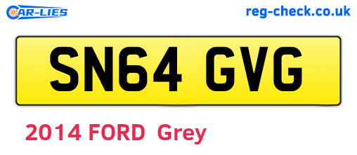 SN64GVG are the vehicle registration plates.