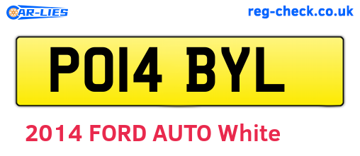 PO14BYL are the vehicle registration plates.
