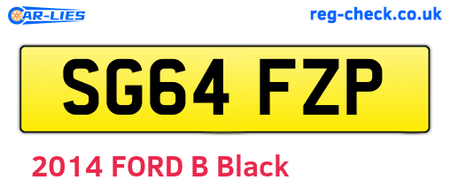 SG64FZP are the vehicle registration plates.