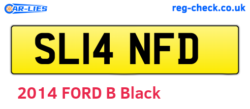 SL14NFD are the vehicle registration plates.