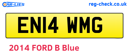 EN14WMG are the vehicle registration plates.