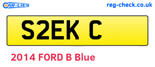 S2EKC are the vehicle registration plates.
