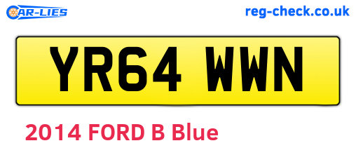 YR64WWN are the vehicle registration plates.
