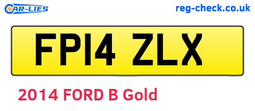 FP14ZLX are the vehicle registration plates.