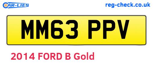 MM63PPV are the vehicle registration plates.