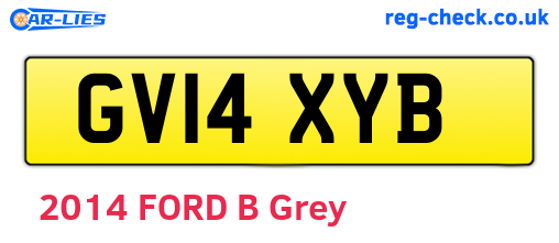 GV14XYB are the vehicle registration plates.