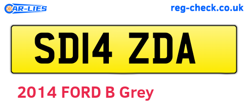SD14ZDA are the vehicle registration plates.