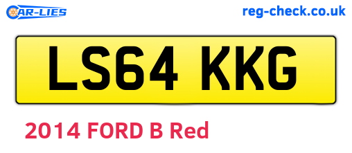 LS64KKG are the vehicle registration plates.