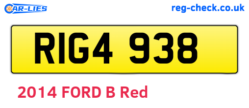 RIG4938 are the vehicle registration plates.