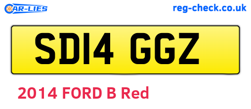 SD14GGZ are the vehicle registration plates.