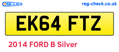 EK64FTZ are the vehicle registration plates.