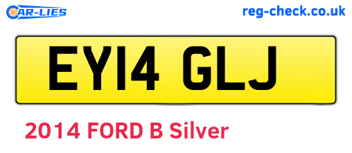 EY14GLJ are the vehicle registration plates.