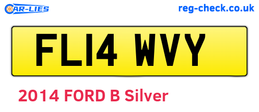 FL14WVY are the vehicle registration plates.