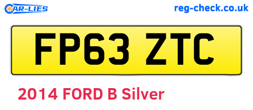 FP63ZTC are the vehicle registration plates.