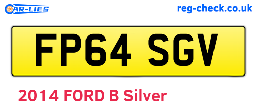 FP64SGV are the vehicle registration plates.