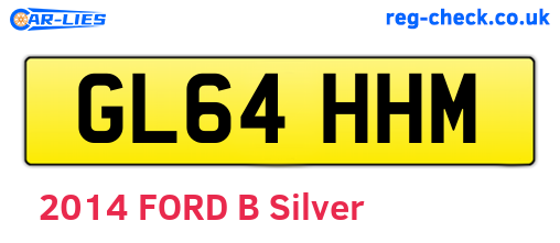 GL64HHM are the vehicle registration plates.