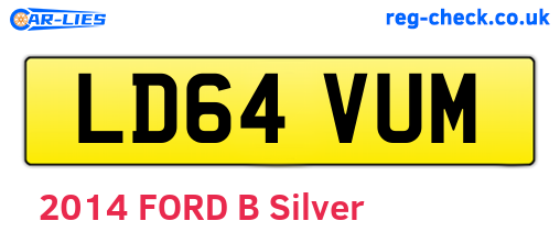 LD64VUM are the vehicle registration plates.