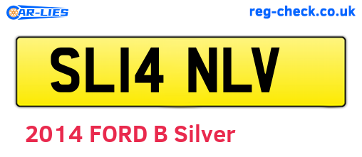 SL14NLV are the vehicle registration plates.