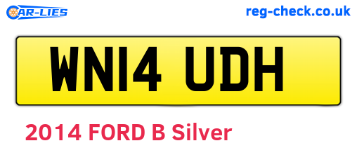 WN14UDH are the vehicle registration plates.