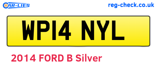 WP14NYL are the vehicle registration plates.