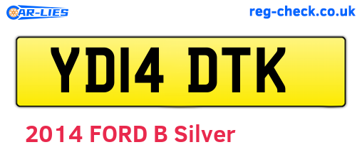 YD14DTK are the vehicle registration plates.