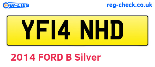 YF14NHD are the vehicle registration plates.
