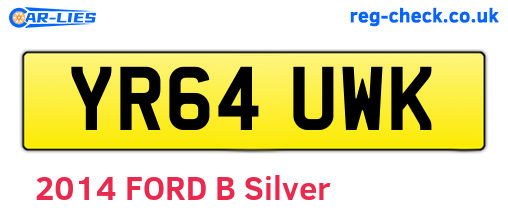 YR64UWK are the vehicle registration plates.