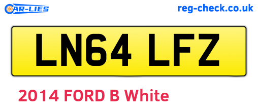 LN64LFZ are the vehicle registration plates.