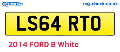 LS64RTO are the vehicle registration plates.