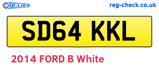 SD64KKL are the vehicle registration plates.