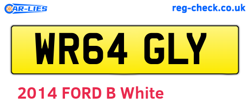 WR64GLY are the vehicle registration plates.