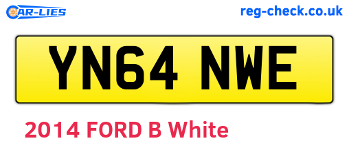 YN64NWE are the vehicle registration plates.