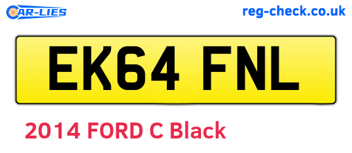EK64FNL are the vehicle registration plates.
