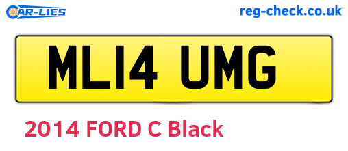 ML14UMG are the vehicle registration plates.