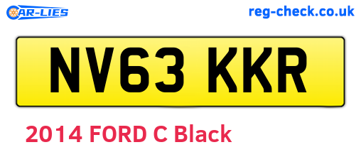 NV63KKR are the vehicle registration plates.