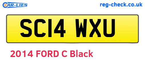 SC14WXU are the vehicle registration plates.