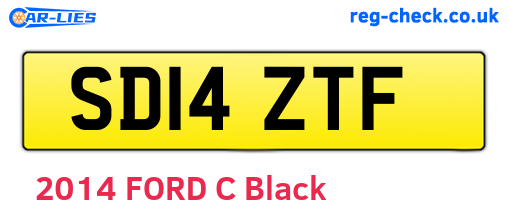 SD14ZTF are the vehicle registration plates.