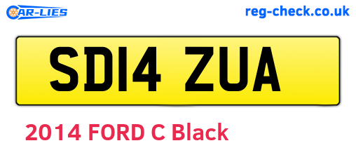 SD14ZUA are the vehicle registration plates.