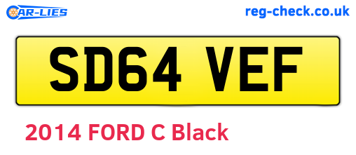 SD64VEF are the vehicle registration plates.