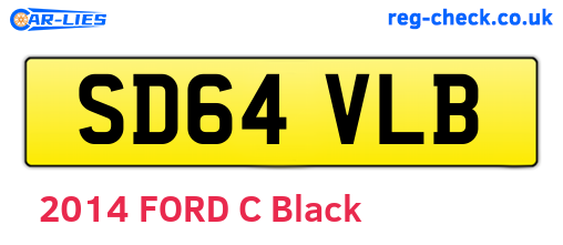 SD64VLB are the vehicle registration plates.